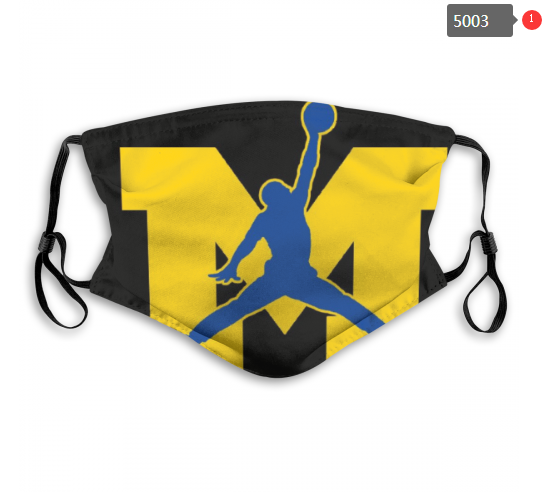 NCAA Michigan Wolverines #12 Dust mask with filter